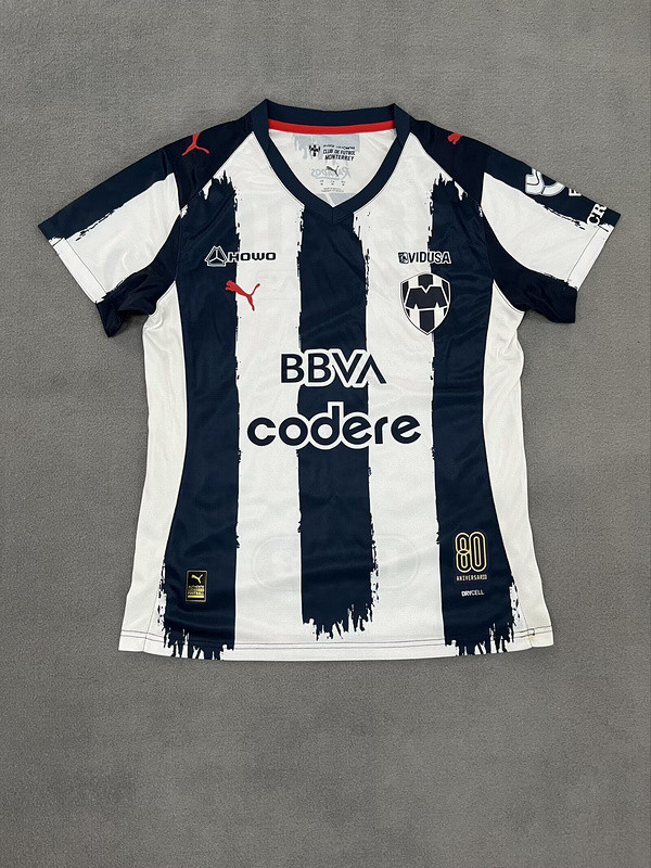 Women 2025-2026 Monterrey Home Soccer Jersey Girl Football Shirt