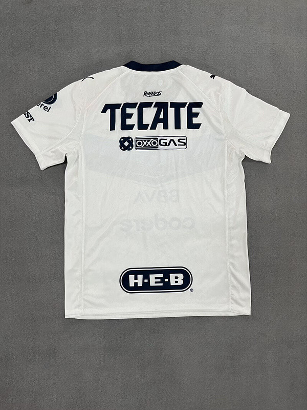 Fans Version 2025-2026 Monterrey Away White Soccer Jersey Menterrey Football Shirt