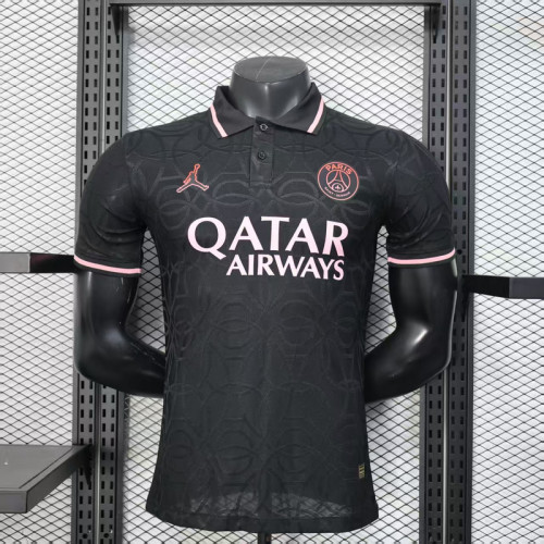 Player Version 2025-2026 PSG Black/Pink Special Edition Soccer Jersey Football Maillot