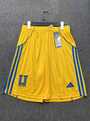 Fan Version 2025-2026 Tigres Home Soccer Shorts Football Shorts