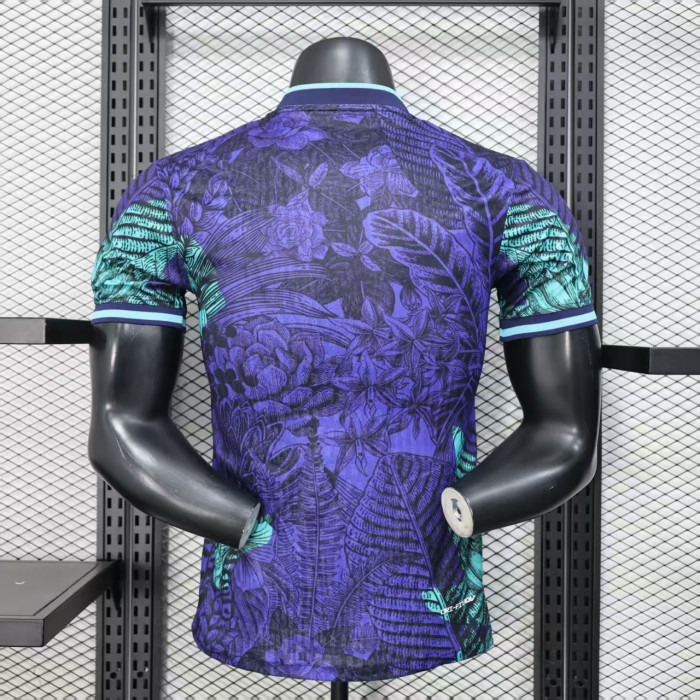 Player Version 2025 Brazil Purple/Green Special Edition Soccer Jersey Brasil Football Shirt