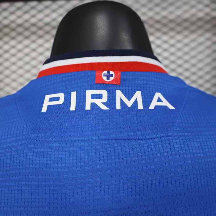 Player Version 2025-2026 Cruz Azul Home Soccer Jersey Football Shirt