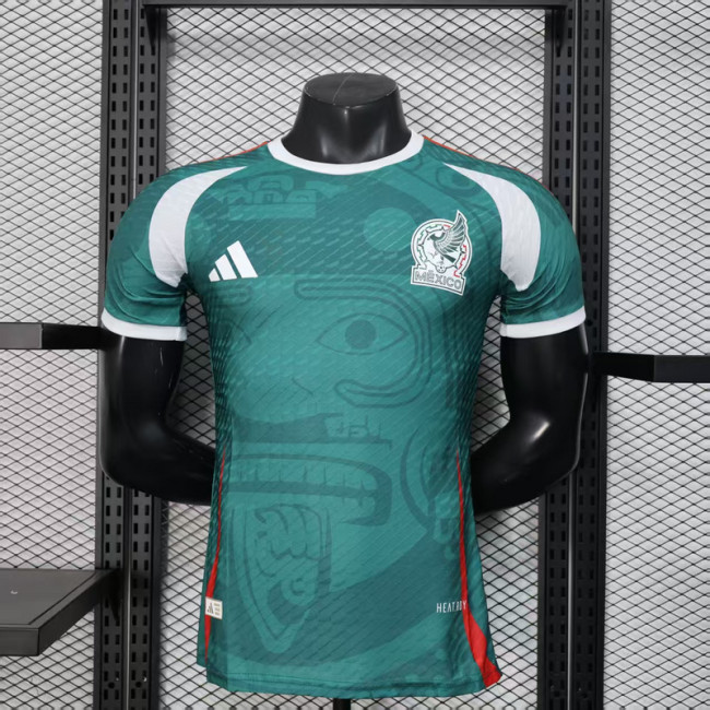 Player Version 2025 Mexico Green/White/Red Special Edition Soccer Jersey Football Shirt