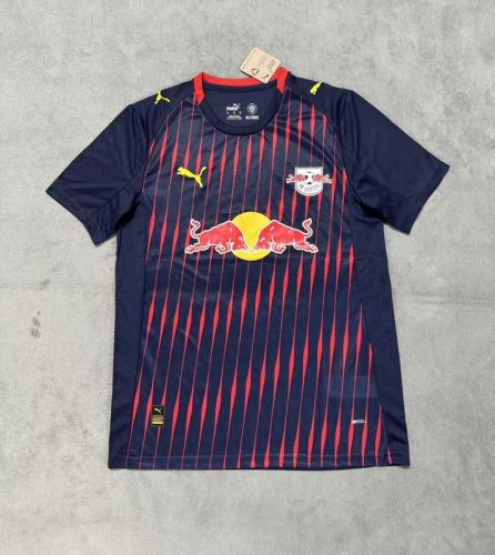 Fans Version 2025-2026 RB Leipzig Away Dark Blue Soccer Jersey Football Shirt