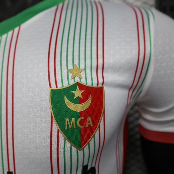 Player Version 2025-2026 USM Alger Home Soccer Jersey MCA Football Shirt