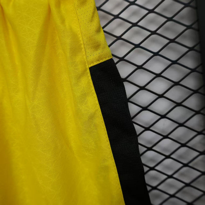 Player Version 2025-2026 Dortmund Home Soccer Shorts  BVB Football Shorts