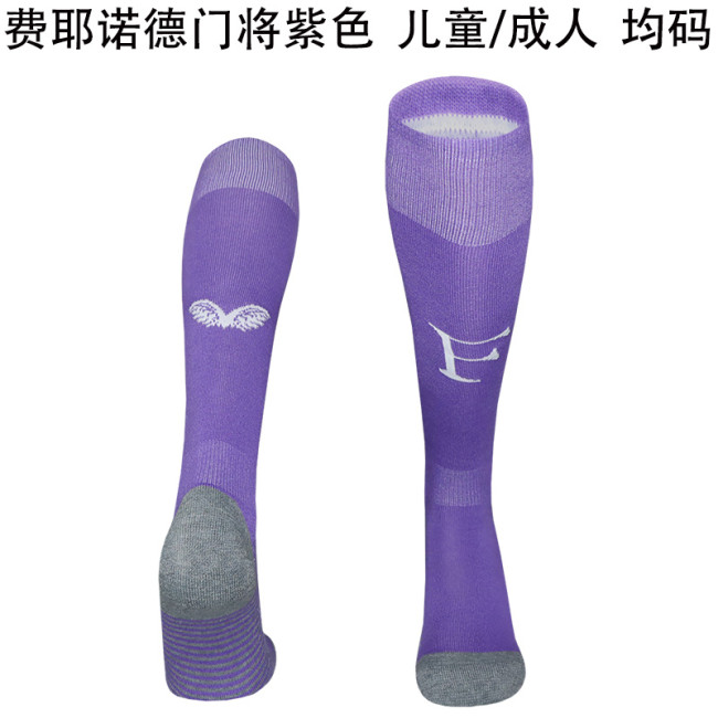 Youth/Adult 2025-2026 Feyenoord Rotterdam Purple Goalkeeper Soccer Socks Football Socks