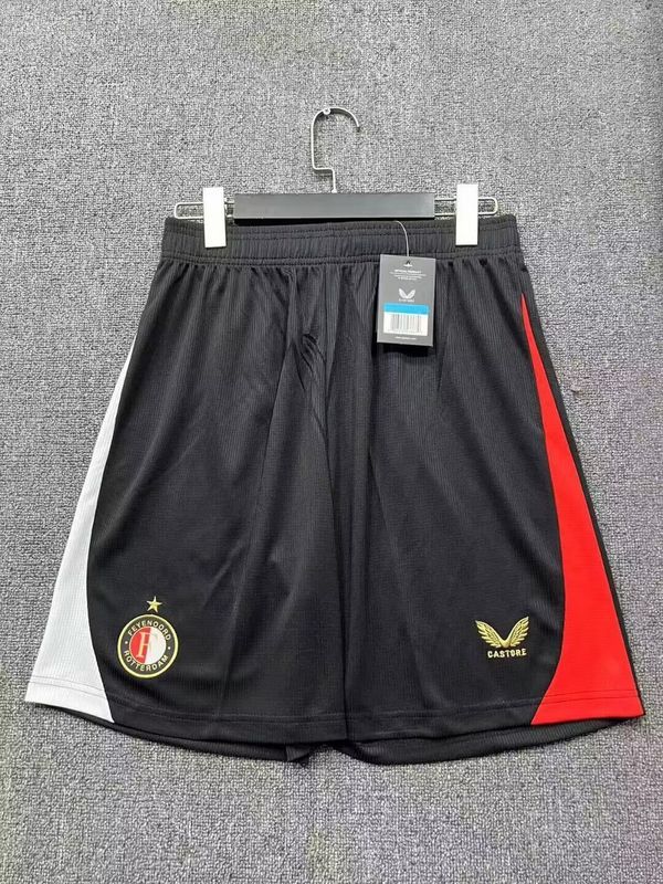 Fan Version 2025-2026 Feyenoord Rotterdam Home Soccer Shorts Football Shorts