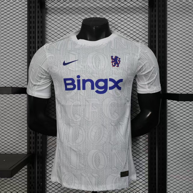 Player Version 2025-2026 Chelsea White Soccer Training Jersey Football Shirt