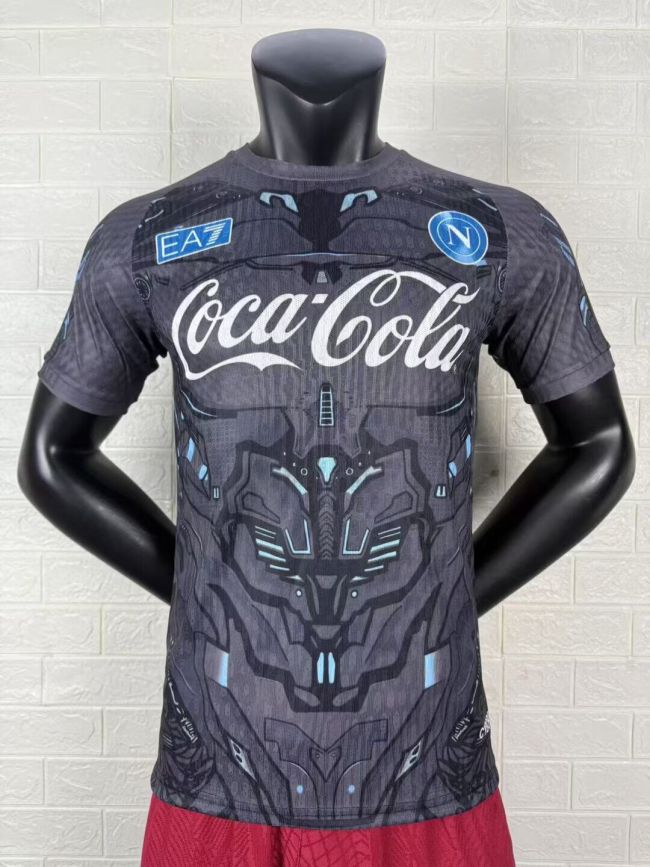 Player Version 2025-2026 Calcio Napoli Grey Special Edition Football Shirt Napoles Soccer Jersey