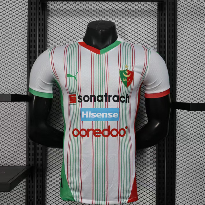 Player Version 2025-2026 USM Alger Home Soccer Jersey MCA Football Shirt
