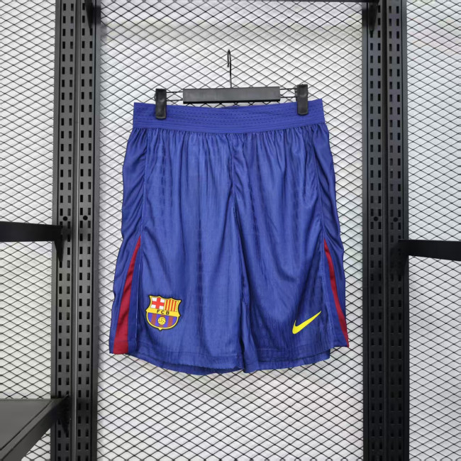 Player Version 2025-2026 Barcelona Home Soccer Shorts Football Shorts