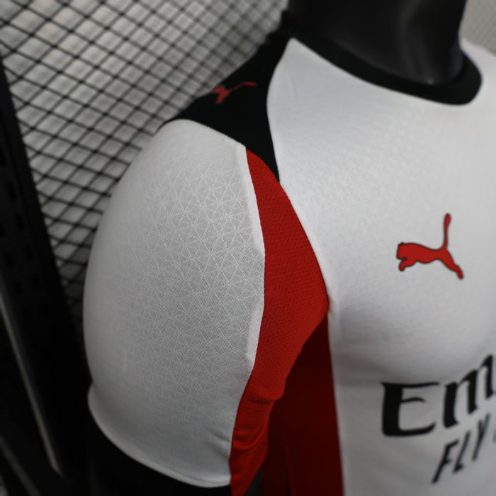 Player Version 2025-2026 AC Milan Away White Soccer Jersey AC Football Shirt