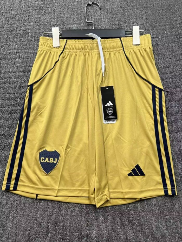 Fan Version 2025-2026 Boca Juniors Away Soccer Shorts Football Shorts