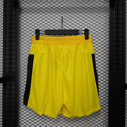 Player Version 2025-2026 Dortmund Home Soccer Shorts  BVB Football Shorts