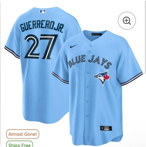Vladimir Guerrero Jr. Toronto Blue Jays Alternate Replica Player Jersey Powder Blue MLB Shirt