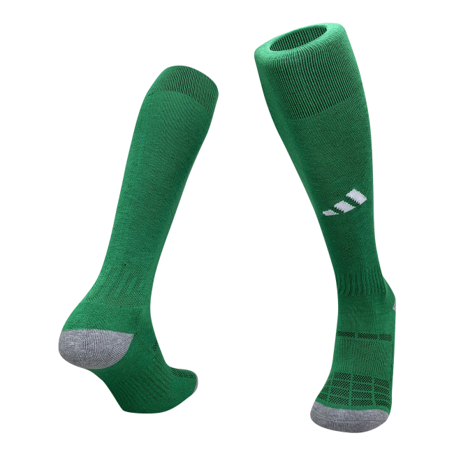 Youth/Adult AD Blank Soccer Socks Thailand Qaulity Green Football Socks
