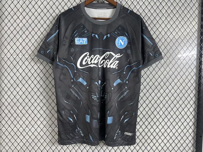 Fan Version 2025-2026 Calcio Napoli Black Football Shirt Napoles Soccer Training Jersey