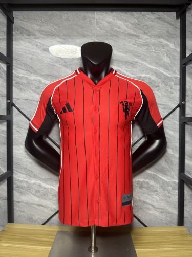Player Version 2025-2026 Manchester United Red MLB Jersey Baseball Shirt