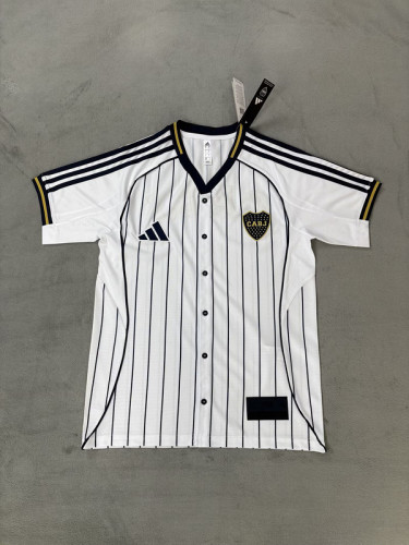 2025-2026 Boca Juniors White MLB Jersey Baseball Shirt