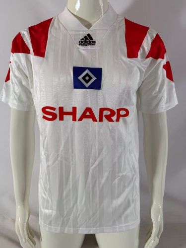 Retro Jersey 1992-1993 HSV Hamburg SV Home Soccer Jersey Hamburger Vintage Football Shirt