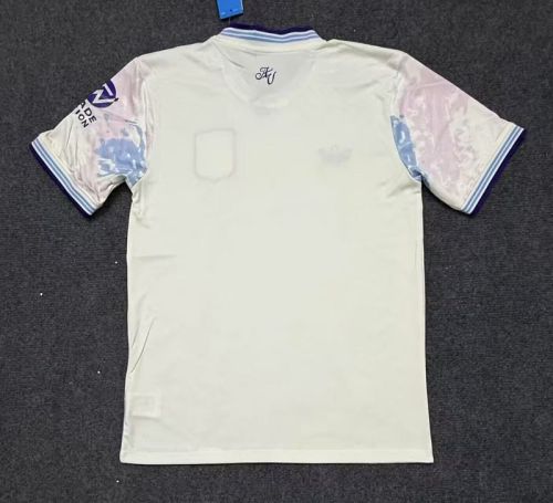 Fan Version 2025-2026 Aston Villa Third Away White Football Shirt Soccer Jersey