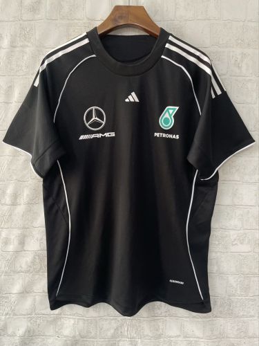Mercedes 2025 Black Shirt Racing Jersey