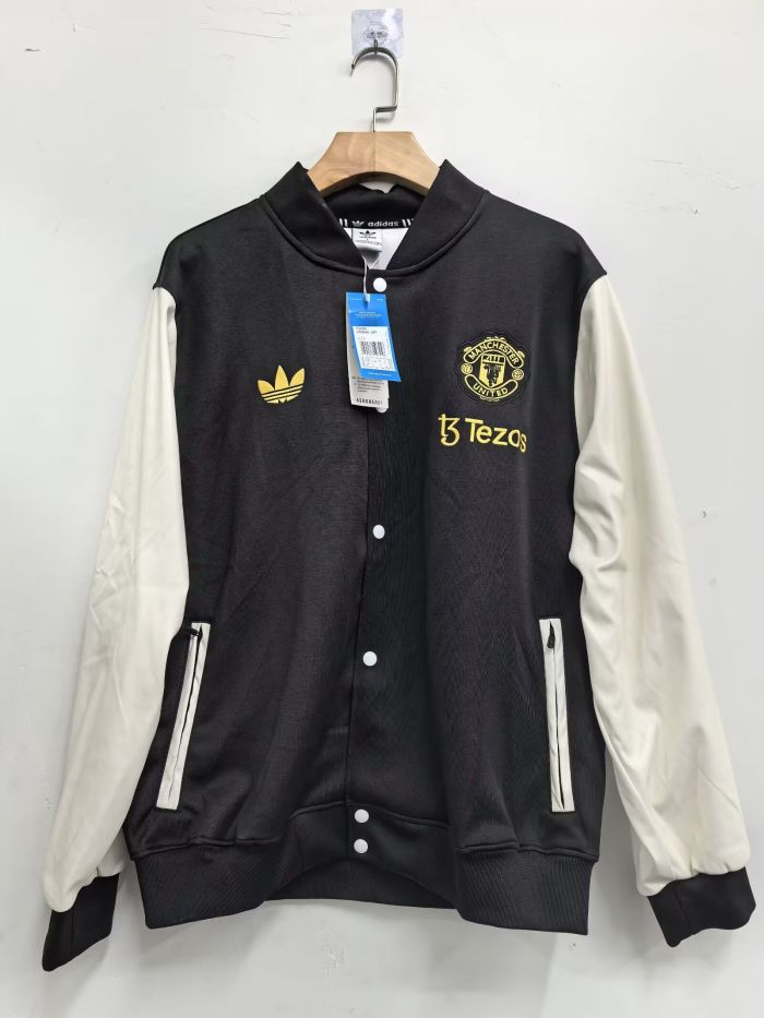 2025-2026 Manchester United Black Baseball Jacket MLB Jacket