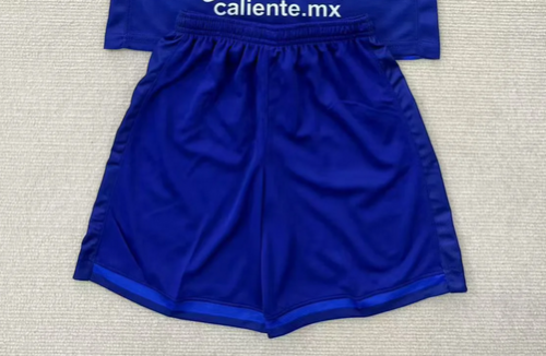 Fan Version 2025-2026 Pumas Away Blue Soccer Shorts Football Shorts