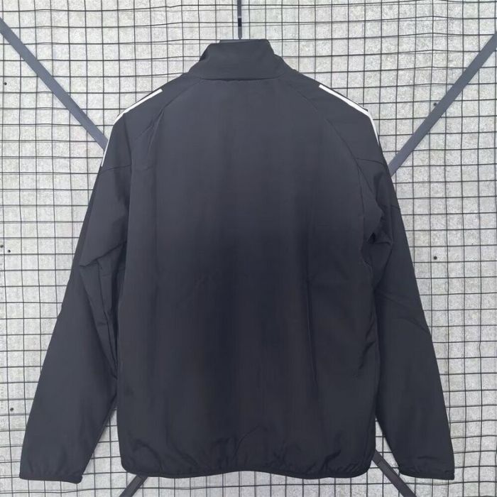 2025-2026 Juventus Black Soccer Windbreaker Jacket Football Jacket