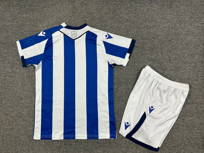 with Sponor Logo Youth Uniform Kids Kit Brighton & Hove Albion 2025-2026 Home Soccer Jersey Shorts Child Football Set