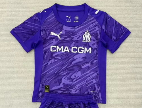 Fan Version 2025-2026 Olympique de Marseille Purple Goalkeeper Soccer Jersey Football Shirt