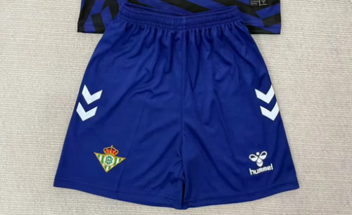 Fan Version 2025-2026 Real Betis Dark Blue Goalkeeper Soccer Shorts Football Shorts