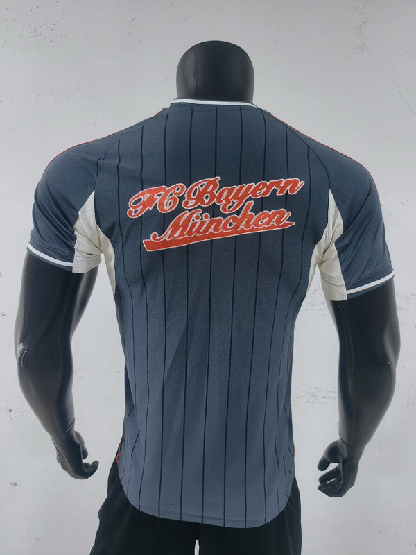 Player Version 2025-2026 Bayern Munich Dark Grey MLB Jersey Baseball Shirt