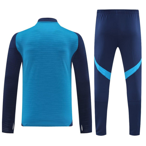 2025-2026 Arsenal Blue Soccer Training Sweater and Pants Football Kit