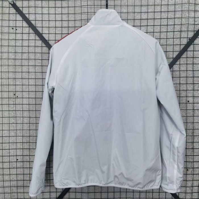 2025-2026 Italy White/Blue Soccer Reversible Windbreaker Jacket Football Jacket