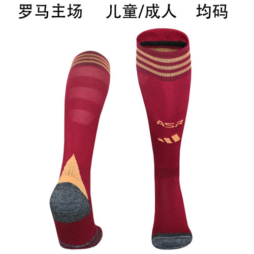 Youth/Adult 2025-2026 As Roman Home Soccer Socks Football Socks