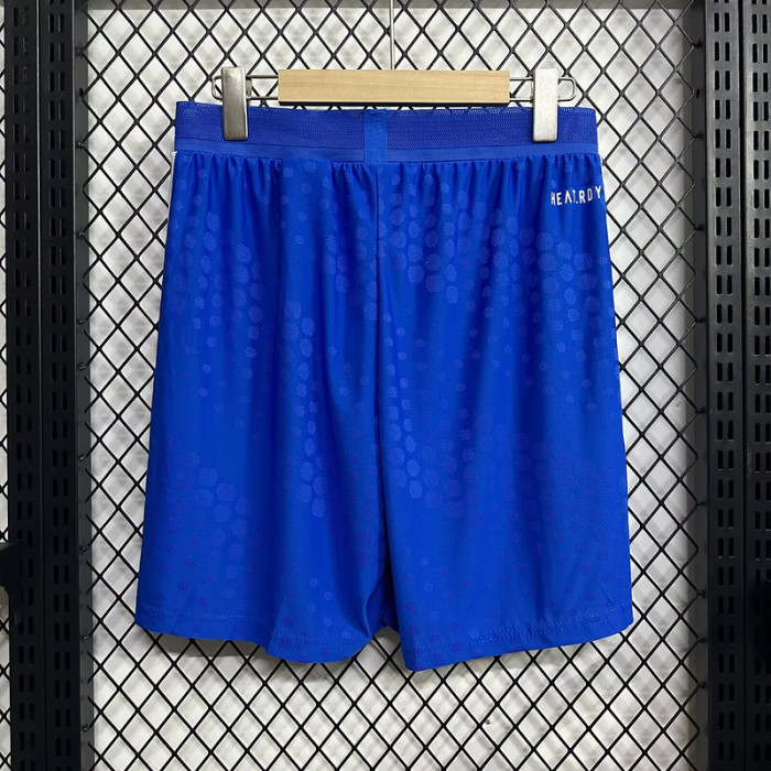 Player Version 2025-2026 Real Madrid Third Away Blue Soccer Shorts Football Shorts