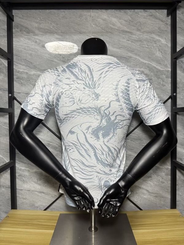 Player Version 2025-2026 Real Madrid White/Grey/Black Dragon Soccer Jersey Real Football Shirt