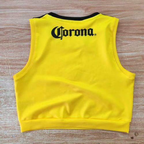 Women 2025-2026 Club America Home Soccer Yoga Vest Girl Football Jersey
