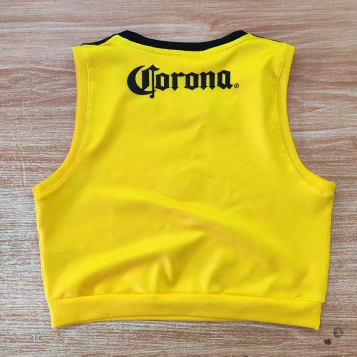Women 2025-2026 Club America Home Soccer Yoga Vest Girl Football Jersey