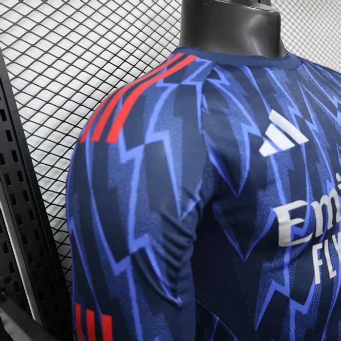 Long Sleeve Player Version 2025-2026 Arsenal Away Footbal Shirt Soccer Jersey