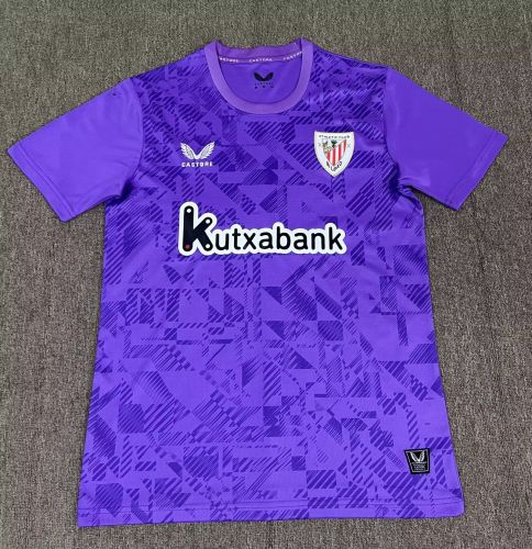 Fan Version 2025-2026 Athletic Bilbao Purple Goalkeeper Soccer Jersey Football Shirt