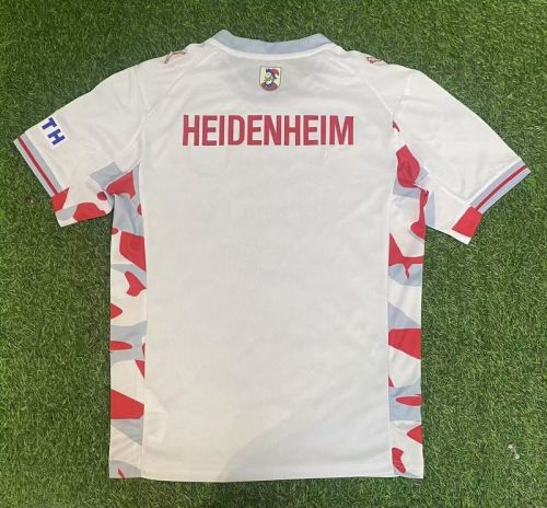 Fan Version 2025-2026 1. FC Heidenheim Third Away White Soccer Jersey Football Shirt
