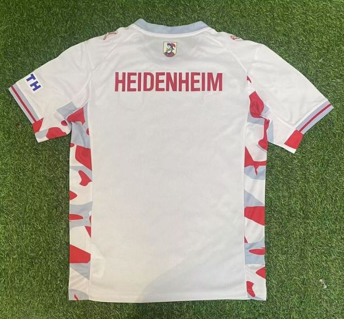 Fan Version 2025-2026 1. FC Heidenheim Third Away White Soccer Jersey Football Shirt