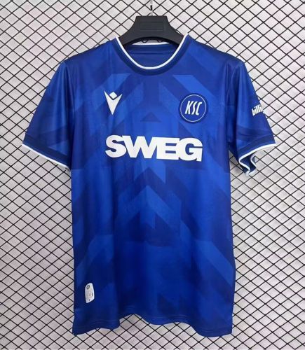 Fan Version 2024-2025 Karlsruher SC Home Soccer Jersey Football Shirt