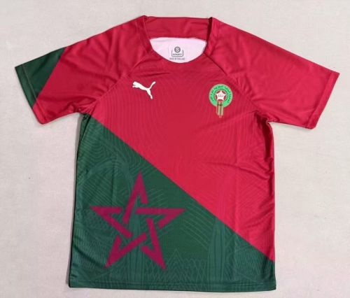 Fans Version 2025 Morocco Green/Red Special Edition Soccer Jersey Football Shirt
