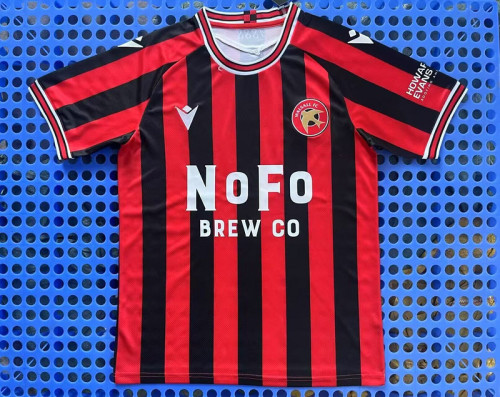Fan Version 2025-2026 Walsall F.C. Home Soccer Jersey Football Shirt