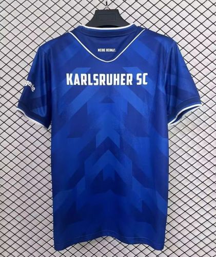Fan Version 2024-2025 Karlsruher SC Home Soccer Jersey Football Shirt