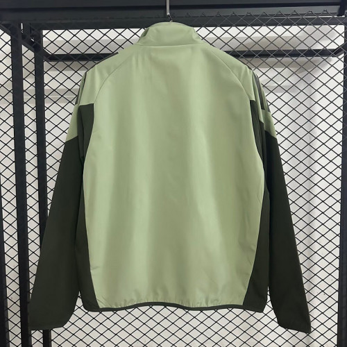 2025-2026 Real Madrid Green Soccer Windbreaker Jacket Football Jacket